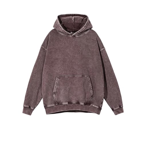 Men Hoodies Pullover Casual Long Sleeve Hooded Sweatshirts Drawstring Fall Hoodies Pullover Tops with Pockets