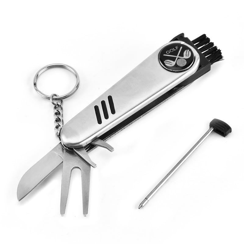 Golf Accessories Kit, Golf Gifts for Men & Women, Golf Essentials Tools, Golf Stuff Gear, Golf Tees, Golf Club Regripping Kit, Divot Repair Tool,Golf Club Brush
