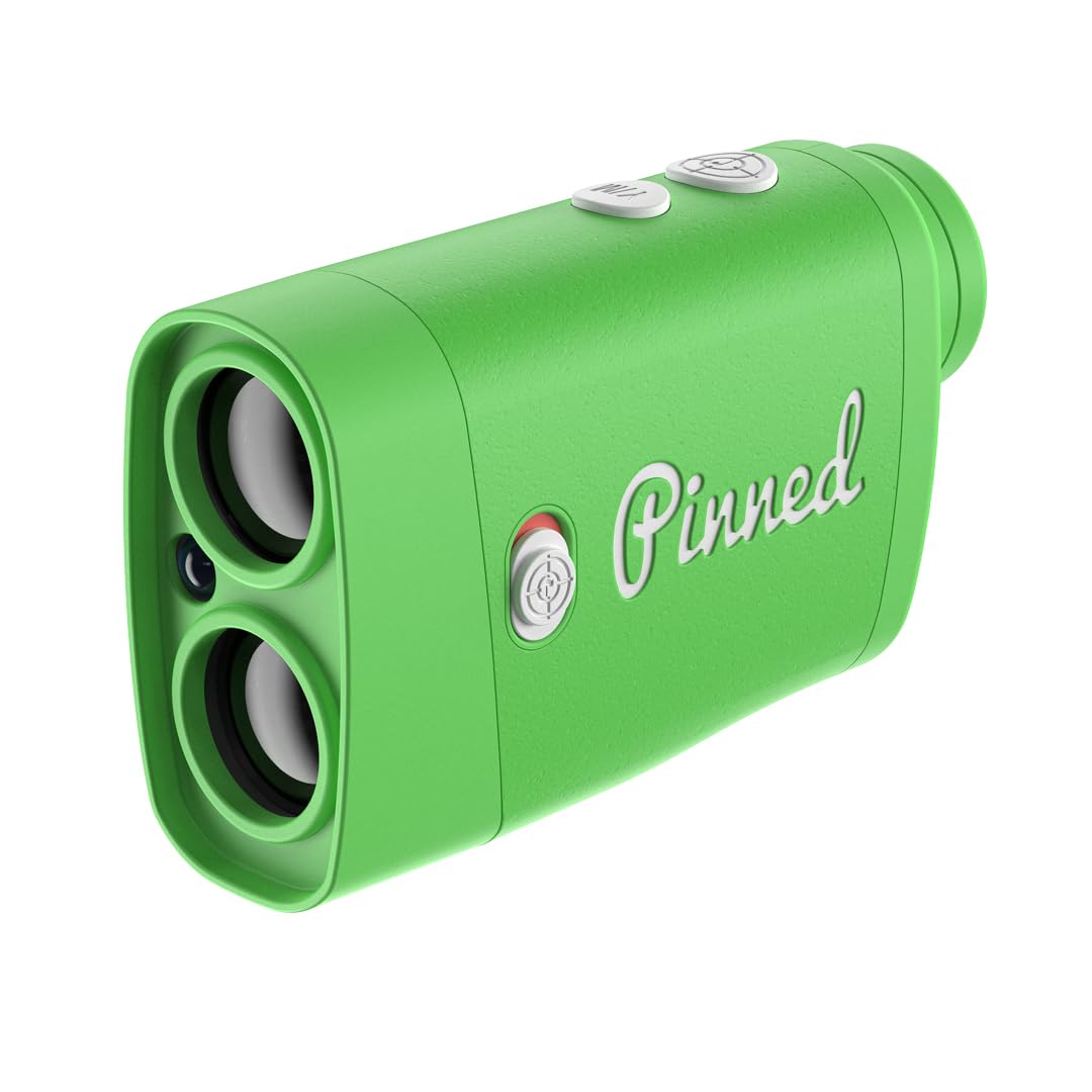 Pinned Prism Slope Golf Rangefinder - Golf Distance Rangefinder with Slope - USB Rechargeable, Pinned Locked Vibration Laser Range Finder - Range Finder Accessories & Gift for Men and Women