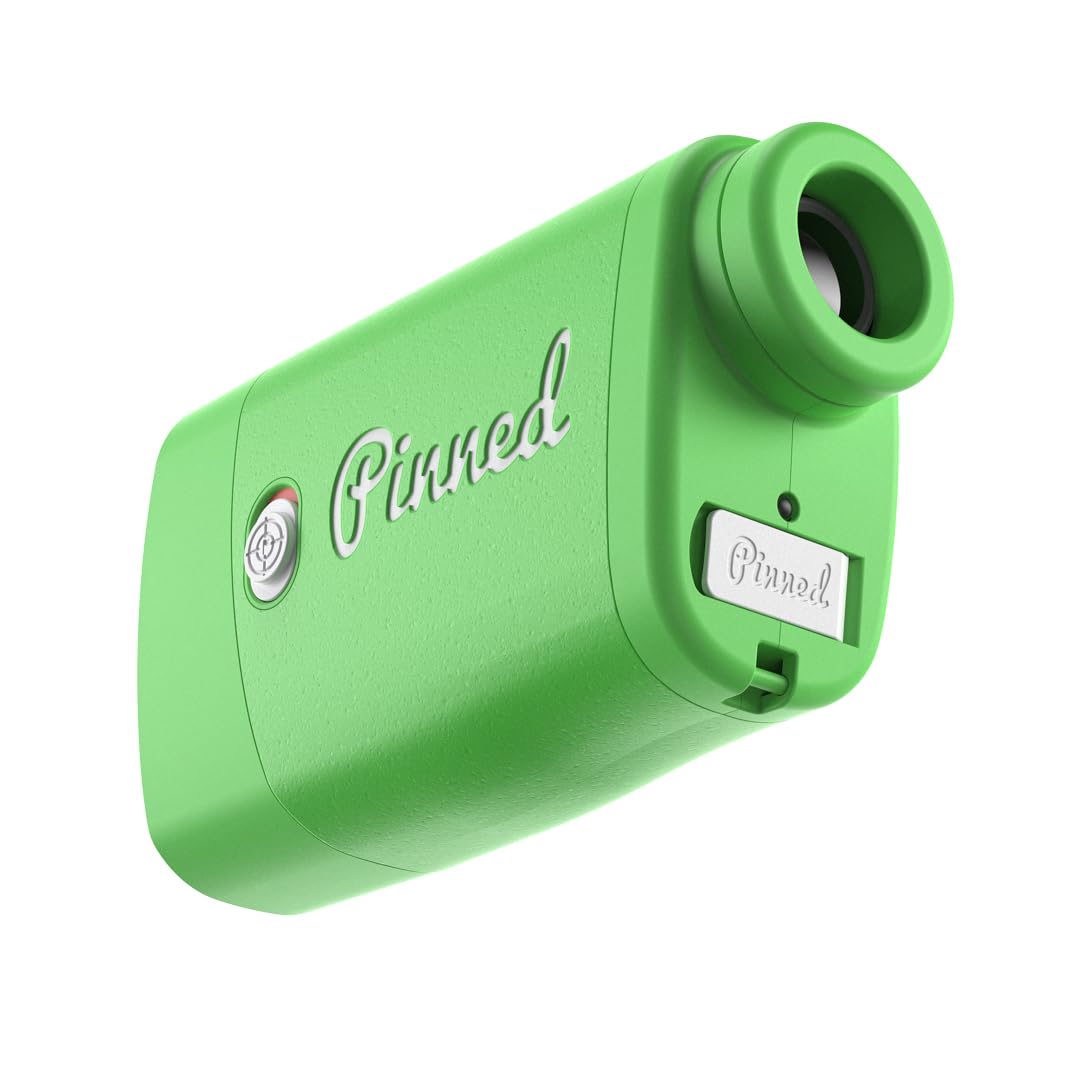 Pinned Prism Slope Golf Rangefinder - Golf Distance Rangefinder with Slope - USB Rechargeable, Pinned Locked Vibration Laser Range Finder - Range Finder Accessories & Gift for Men and Women
