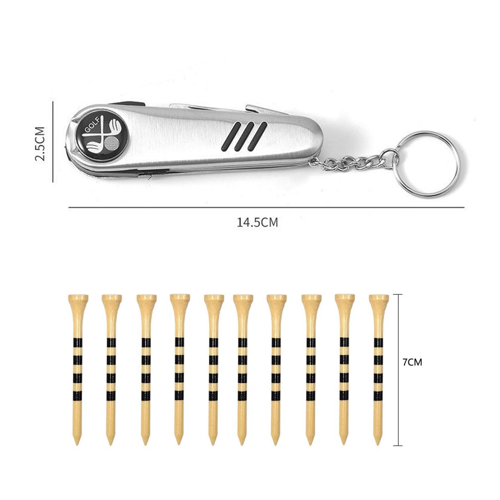 Golf Accessories Kit, Golf Gifts for Men & Women, Golf Essentials Tools, Golf Stuff Gear, Golf Tees, Golf Club Regripping Kit, Divot Repair Tool,Golf Club Brush