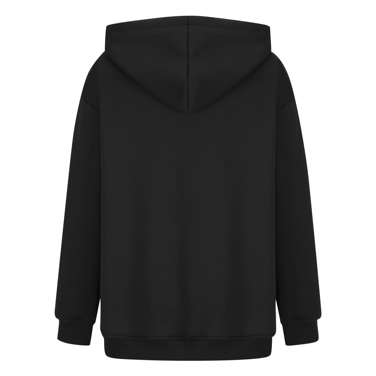 Women's Casual Hoodies Long Sleeve Lightweight Solid Pullover Tops Loose Fall Winter Sweatshirt with Pocket