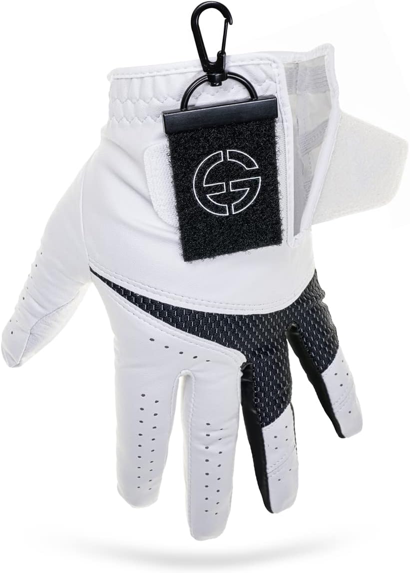 Golf Glove Holder 2Pc- Both Sides Loop Grabber Keeper- Golf Gifts-Easy to Carry Golf Gloves