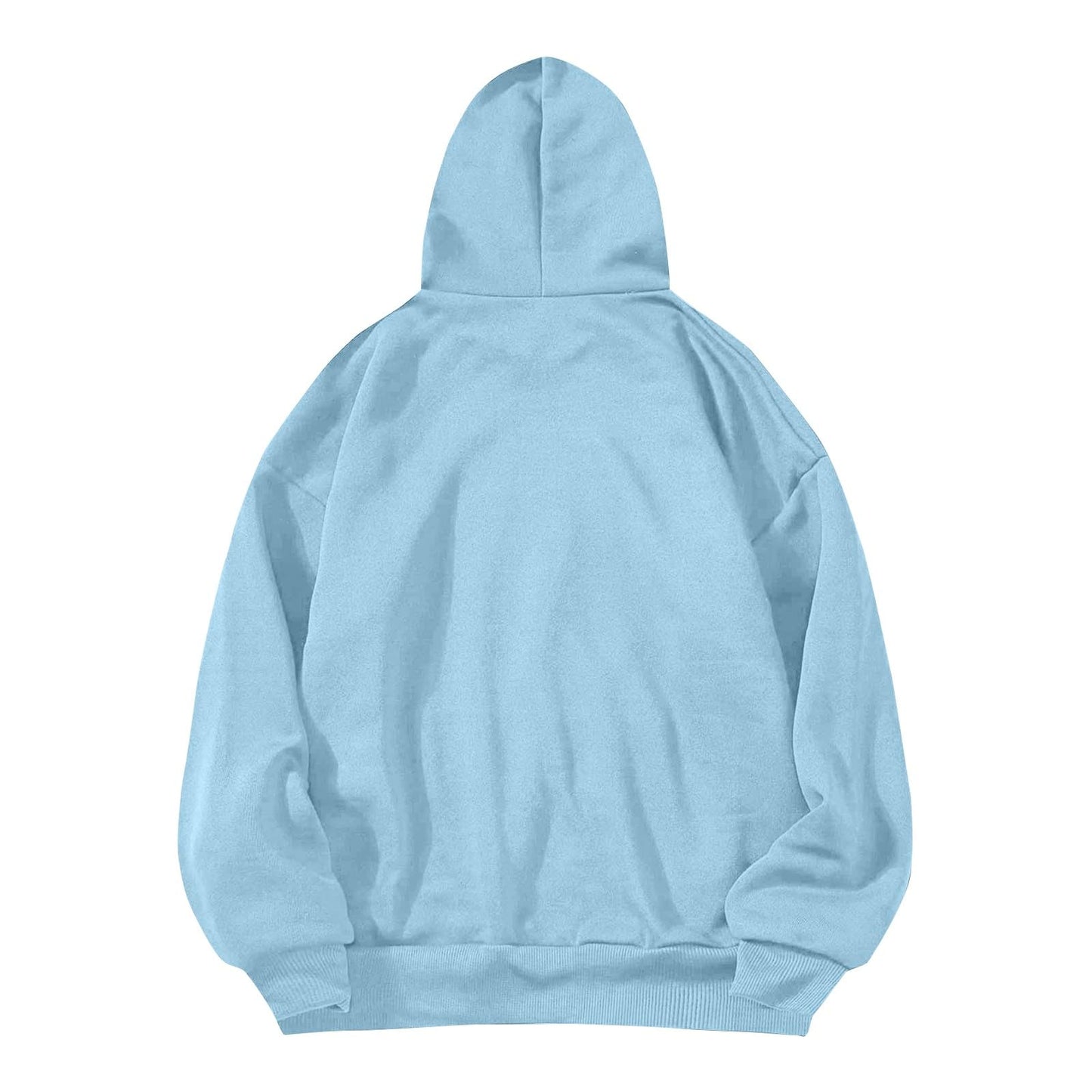 Women's Casual Hoodies Long Sleeve Lightweight Solid Pullover Tops Loose Fall Winter Sweatshirt with Pocket