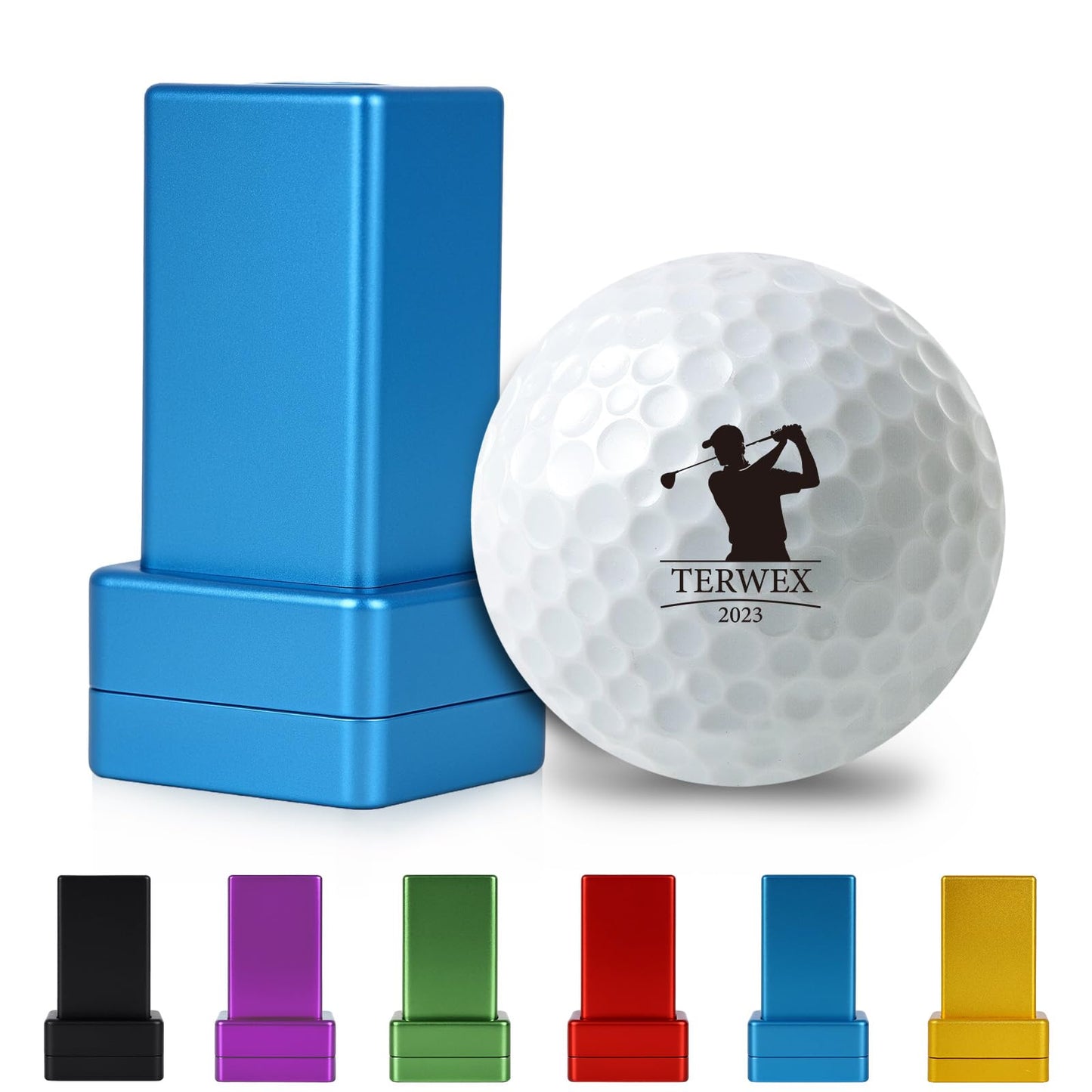 Golf Ball Stamp Personalized, Waterproof Custom Golf Ball Stamp Marker, Mark Your Own Fun Monogram Golf Balls Stamper, Ideal Retirement Golf Gift Accessories for Men Dad Husband Boyfriend