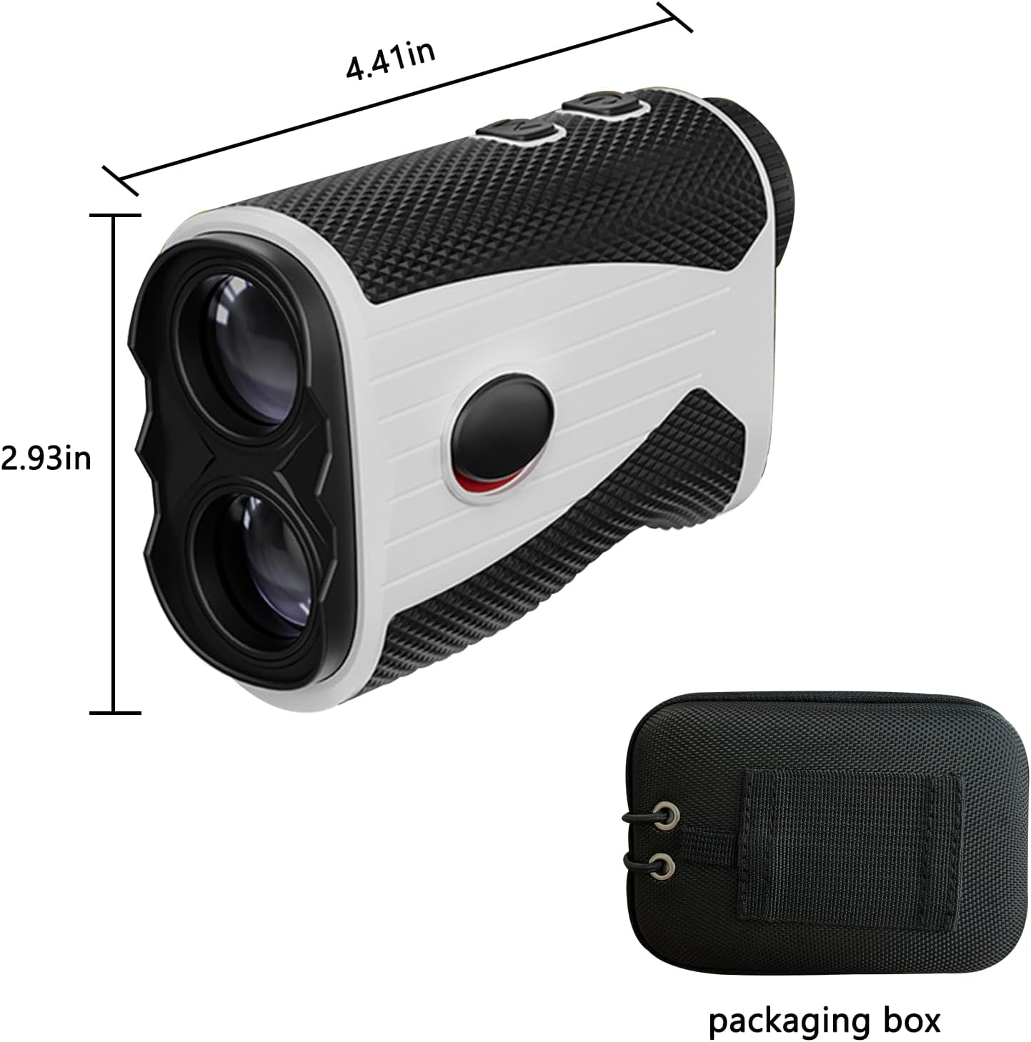 Golf Rangefinder with Slope 1200 Yards Laser Range Finder Golfing with Flag Pole Locking Vibration, 7X Magnification Rechargeable Laser Range Finder Distance Measuring with High-Precision