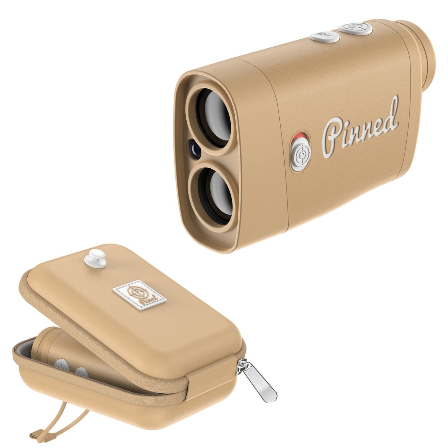 Pinned Prism Slope Golf Rangefinder - Golf Distance Rangefinder with Slope - USB Rechargeable, Pinned Locked Vibration Laser Range Finder - Range Finder Accessories & Gift for Men and Women