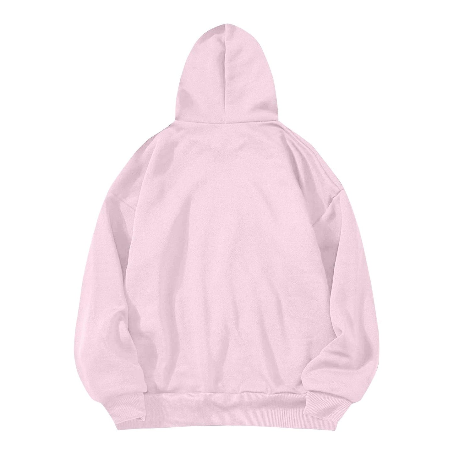 Women's Casual Hoodies Long Sleeve Lightweight Solid Pullover Tops Loose Fall Winter Sweatshirt with Pocket