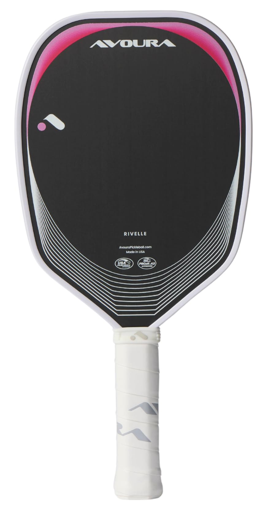Rivelle Hybrid Pickleball Paddle, Toray t700 Carbon Fiber, Durable American Made Core, All Court Versatility