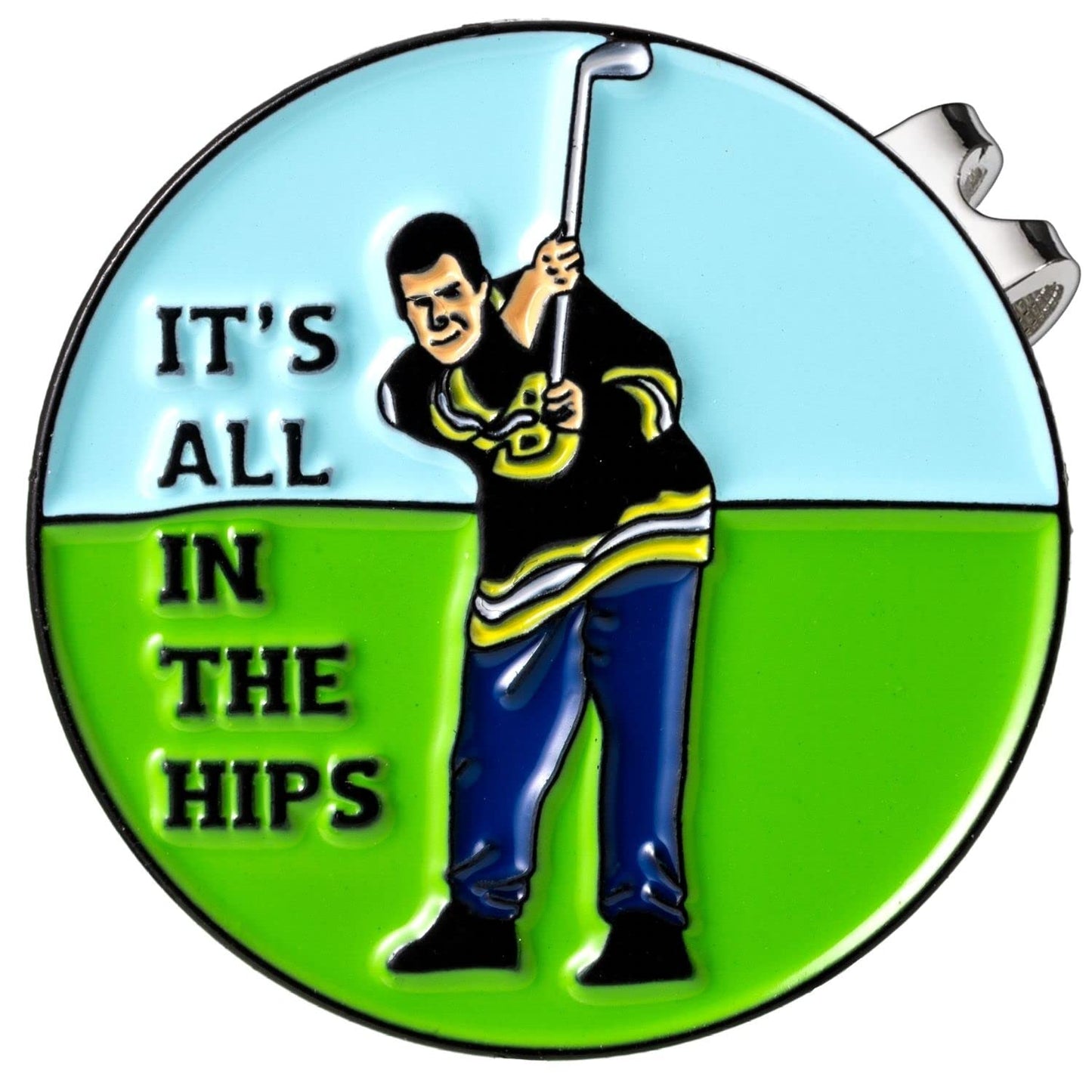 Artpreti Golf Ball Marker with a Standard Magnetic Hat Clip, Funny Golf Ball Marker Hat Clip for Men Women, Premium Golf Gifts for Men Women, Golf Accessories for Golf Lovers