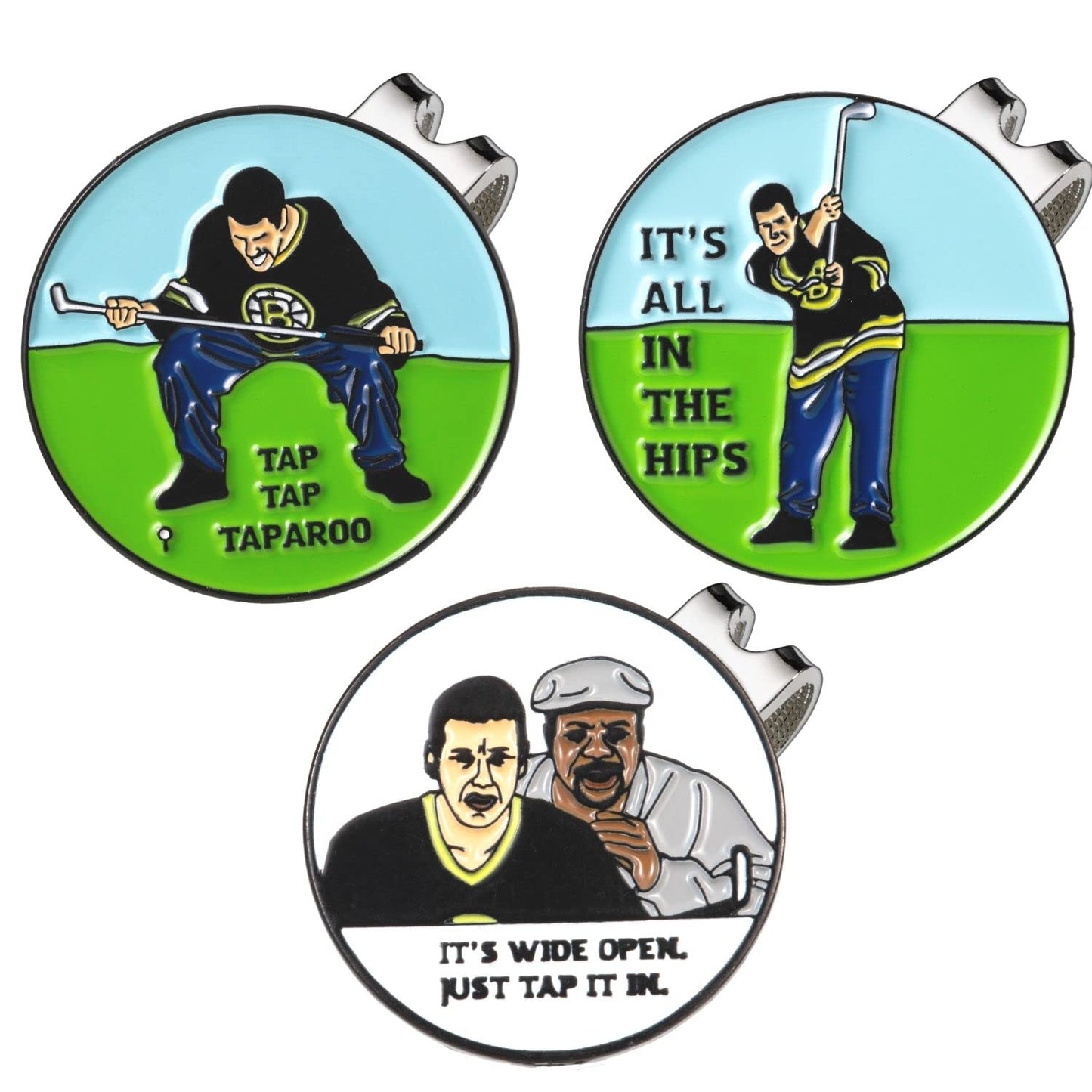Artpreti Golf Ball Marker with a Standard Magnetic Hat Clip, Funny Golf Ball Marker Hat Clip for Men Women, Premium Golf Gifts for Men Women, Golf Accessories for Golf Lovers