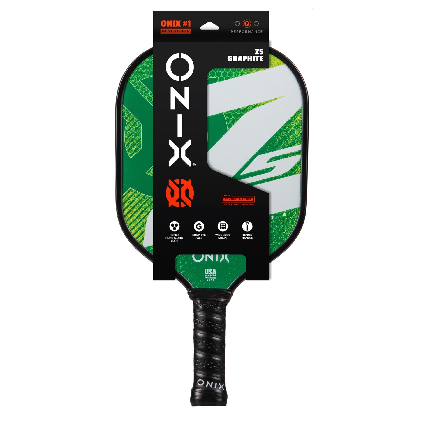 ONIX Graphite MOD Z5 Graphite Carbon Fiber Pickleball Paddles with Cushion Comfort Pickleball Paddle Grip