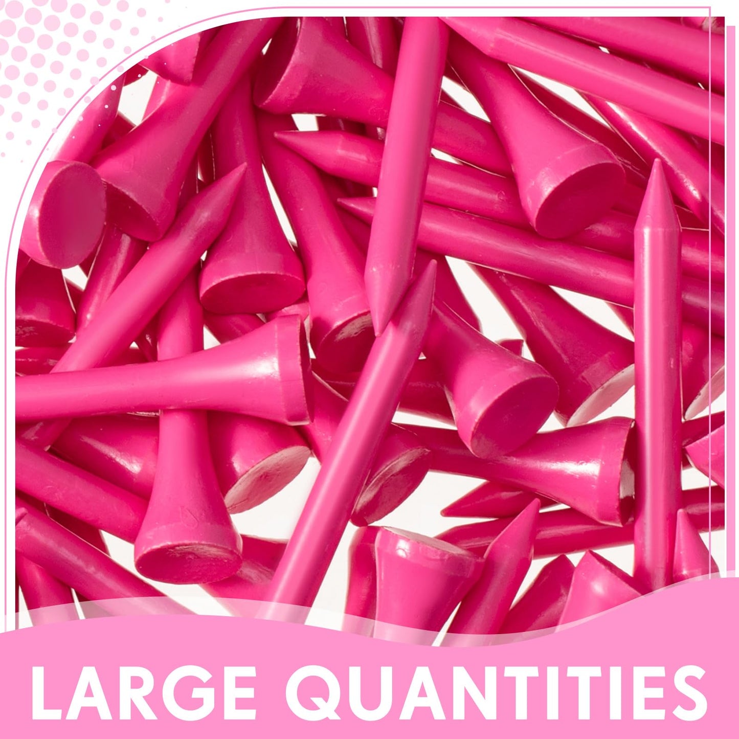 Jenaai 200 Pcs Golf Tees Bamboo Golf Tees Professional Golf Tees Bulk for Women Golf Club Accessories