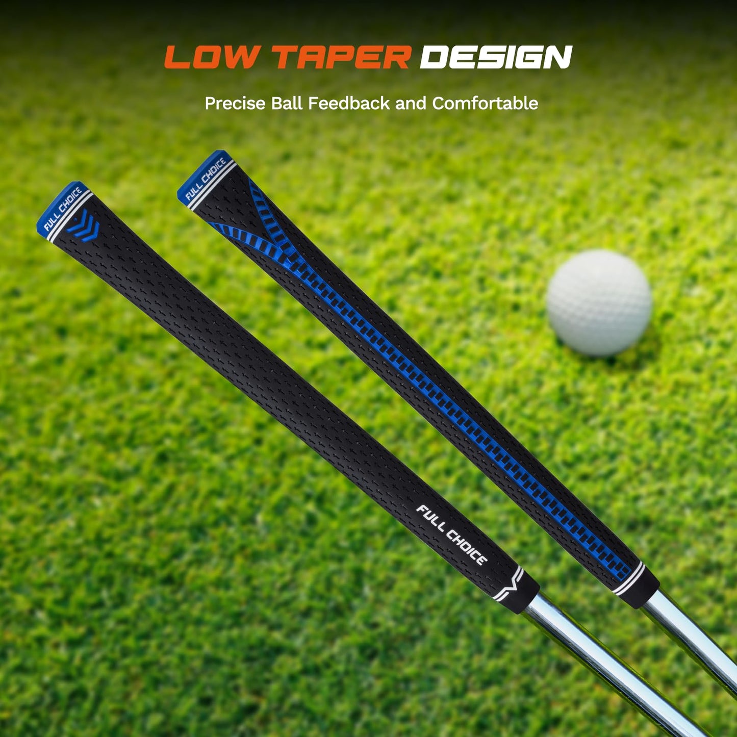 Rubber Golf Grips 13 Pack, Concise Fashion Design, Non-slip, Choose from 13 Grips Set or 13 Grips with Regripping Kit, Standard/Mid/Jumbo Size, 5 Colors Available, RG02 Golf Club Grips