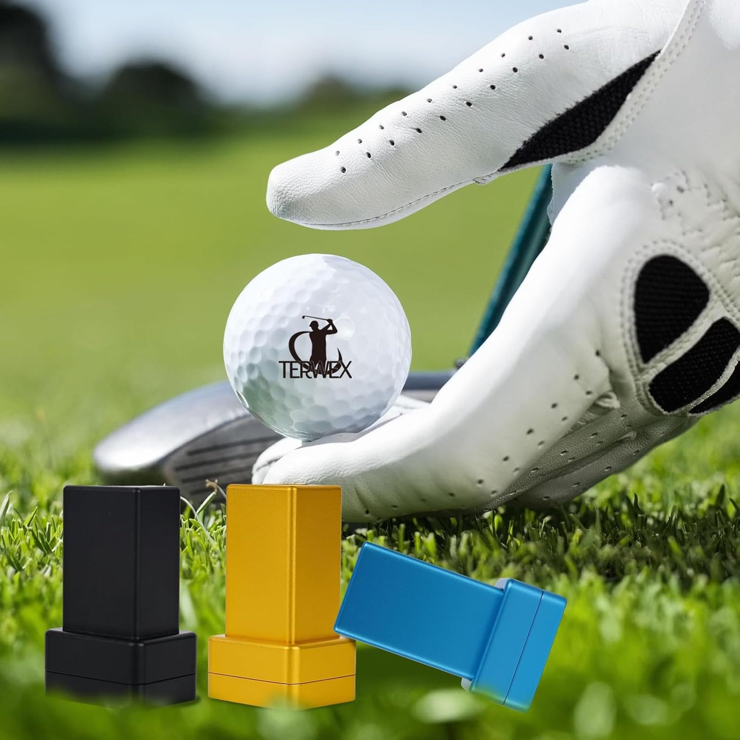 Golf Ball Stamp Personalized, Waterproof Custom Golf Ball Stamp Marker, Mark Your Own Fun Monogram Golf Balls Stamper, Ideal Retirement Golf Gift Accessories for Men Dad Husband Boyfriend