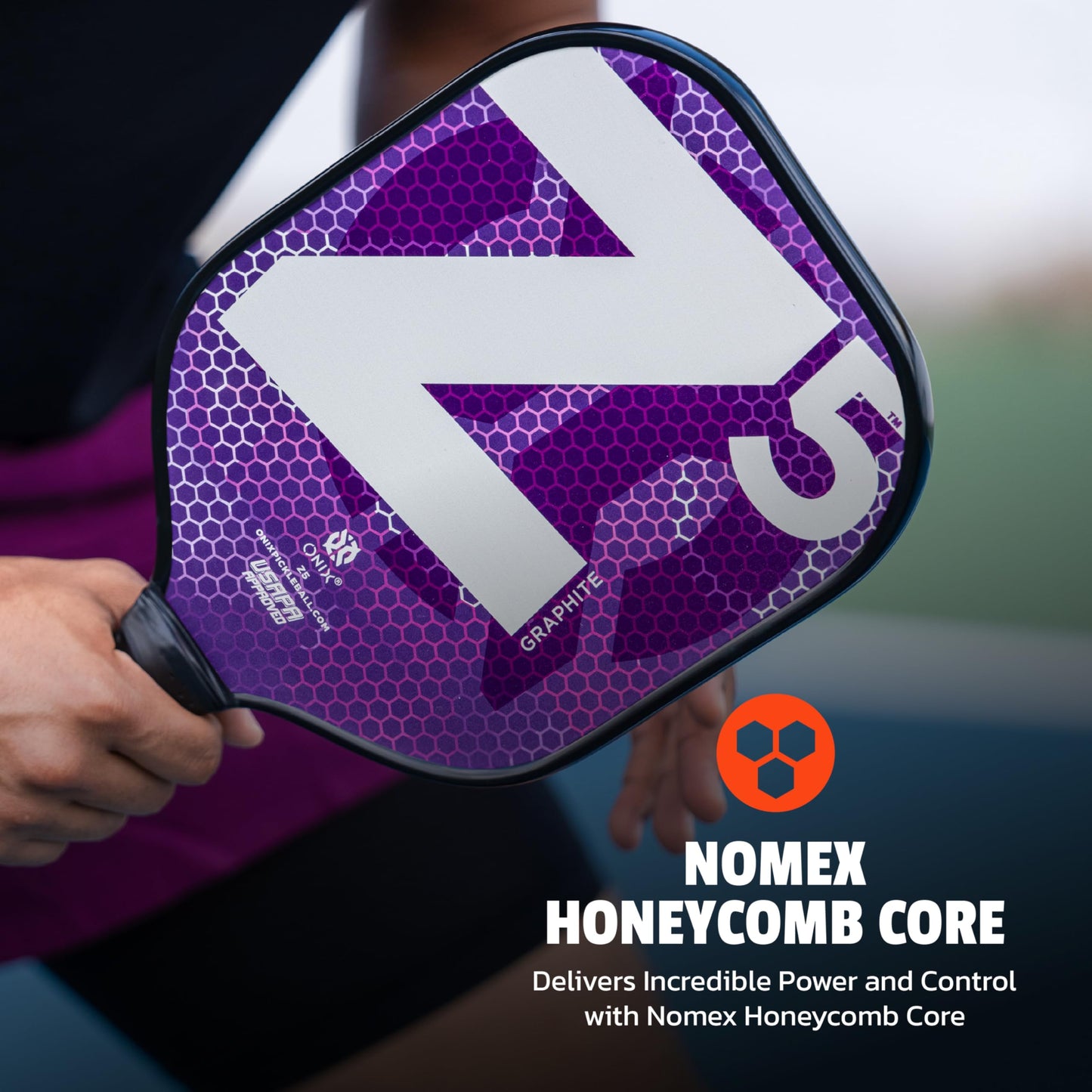 ONIX Graphite MOD Z5 Graphite Carbon Fiber Pickleball Paddles with Cushion Comfort Pickleball Paddle Grip
