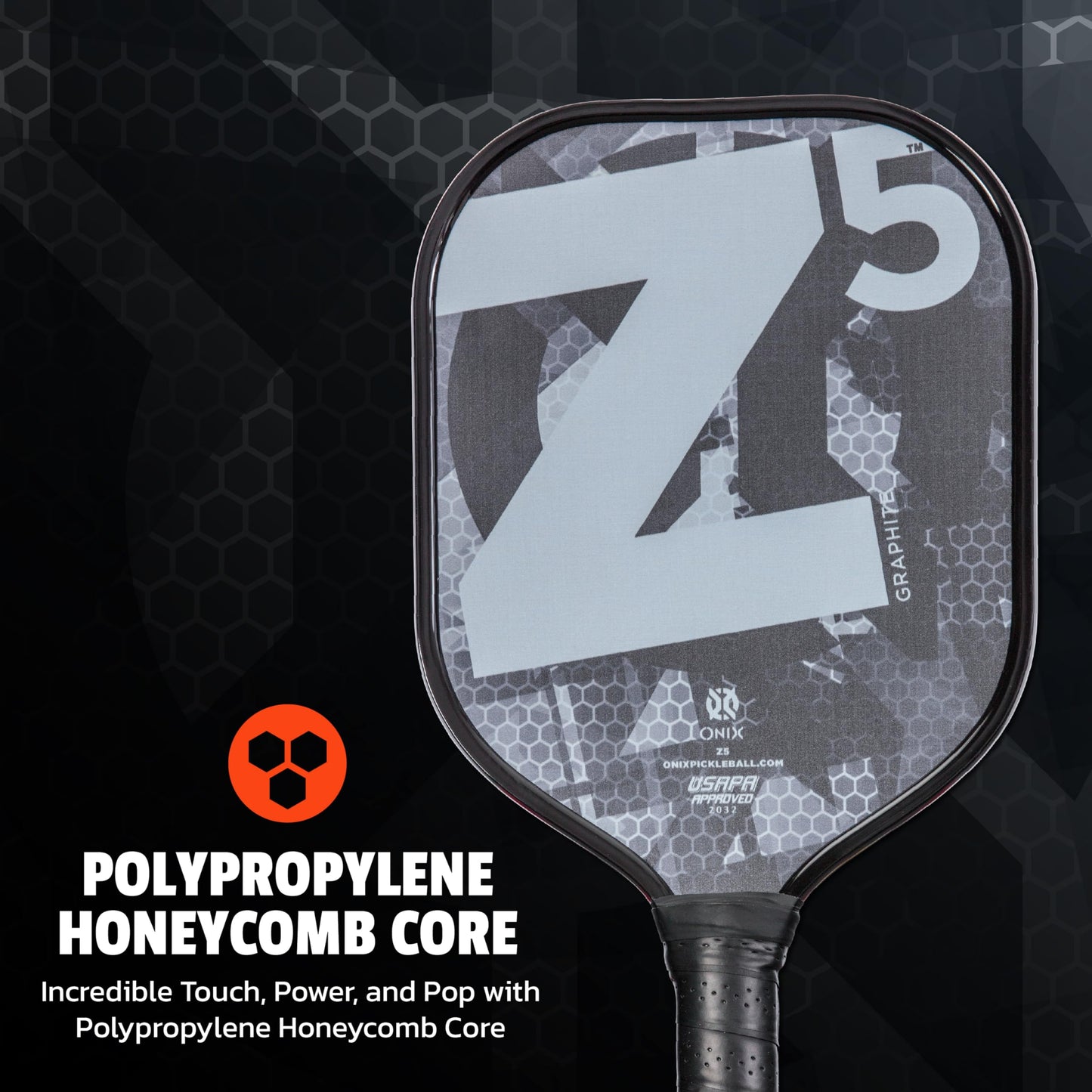 ONIX Graphite MOD Z5 Graphite Carbon Fiber Pickleball Paddles with Cushion Comfort Pickleball Paddle Grip