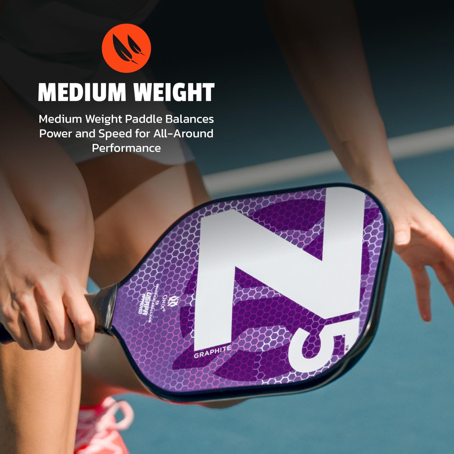 ONIX Graphite MOD Z5 Graphite Carbon Fiber Pickleball Paddles with Cushion Comfort Pickleball Paddle Grip