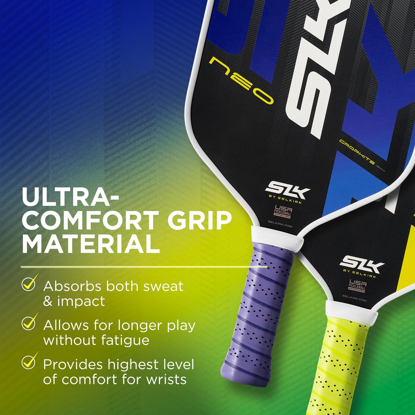 Selkirk Sport SLK Pickleball Paddles Set of 2 | Designed in The USA | Choose The SLK Neo Graphite, SLK Neo Fiberglass Pickleball Set or SLK Atlas Pickleball Bundle