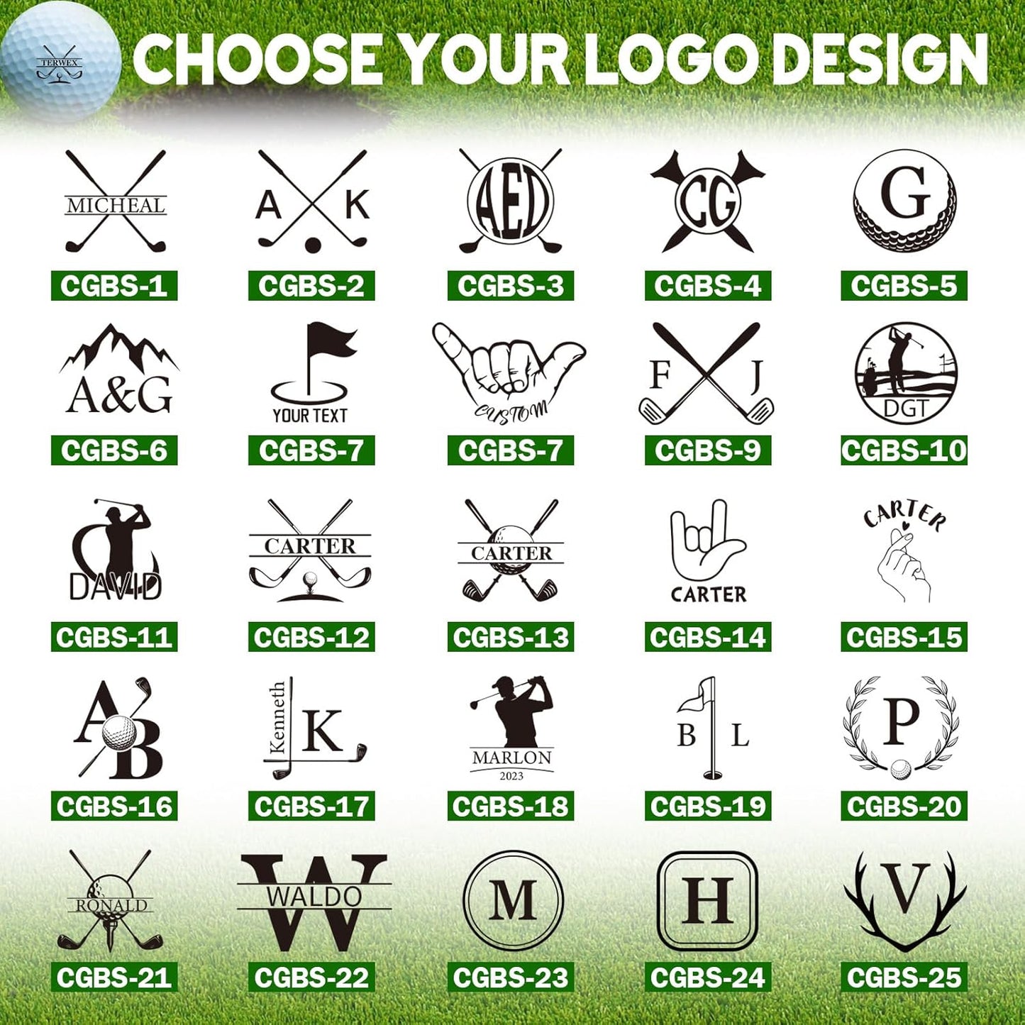 Golf Ball Stamp Personalized, Waterproof Custom Golf Ball Stamp Marker, Mark Your Own Fun Monogram Golf Balls Stamper, Ideal Retirement Golf Gift Accessories for Men Dad Husband Boyfriend