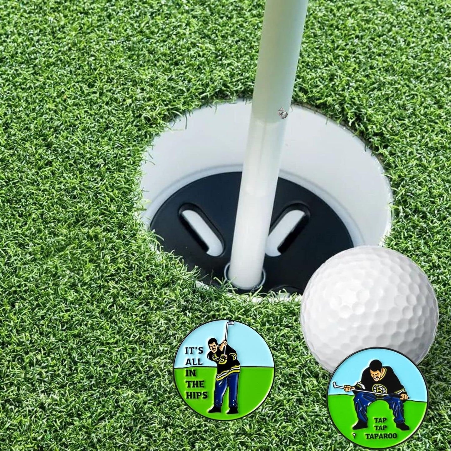 Artpreti Golf Ball Marker with a Standard Magnetic Hat Clip, Funny Golf Ball Marker Hat Clip for Men Women, Premium Golf Gifts for Men Women, Golf Accessories for Golf Lovers