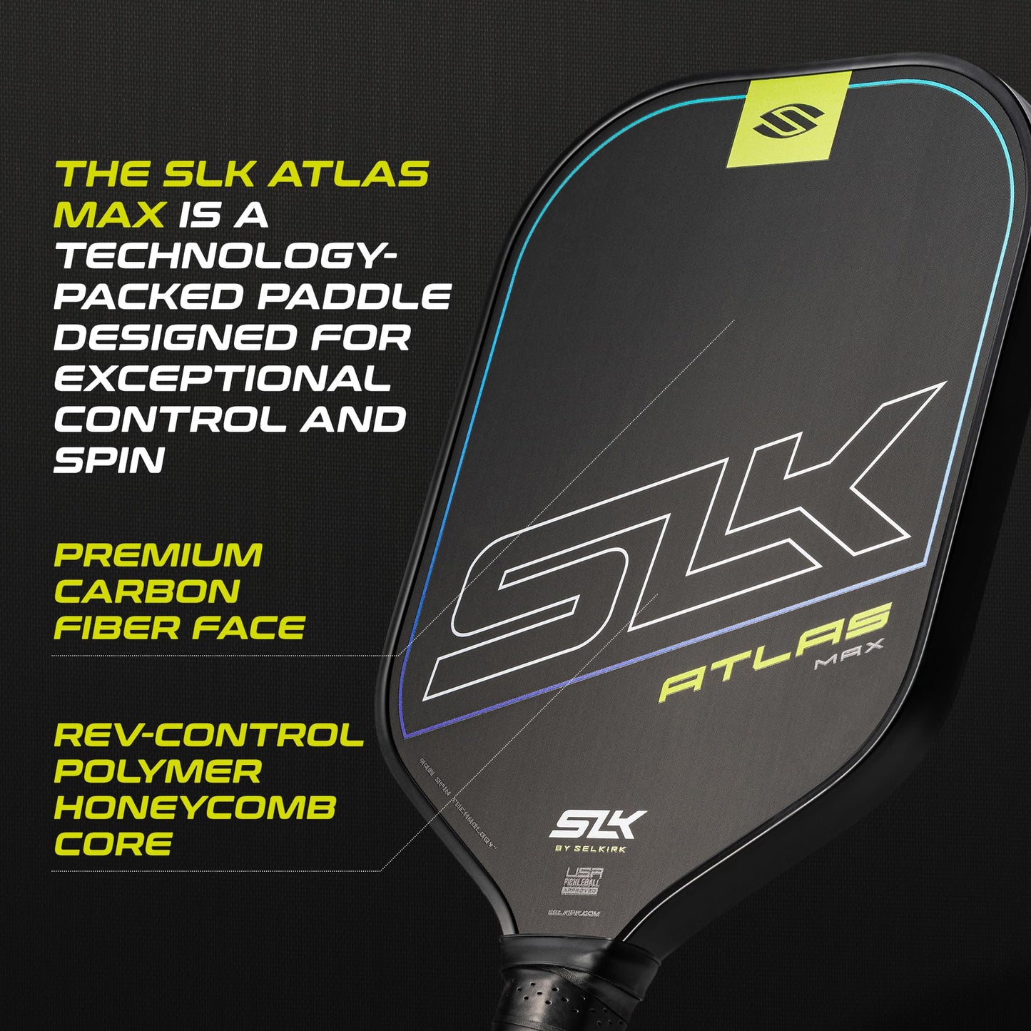 Selkirk Sport SLK Pickleball Paddles Set of 2 | Designed in The USA | Choose The SLK Neo Graphite, SLK Neo Fiberglass Pickleball Set or SLK Atlas Pickleball Bundle