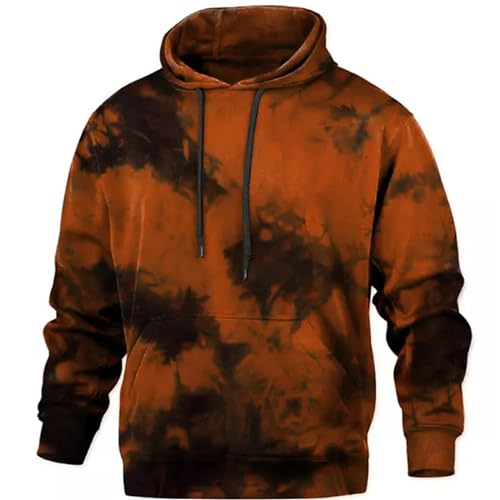 Men Hoodies Pullover Casual Long Sleeve Hooded Sweatshirts Drawstring Fall Hoodies Pullover Tops with Pockets
