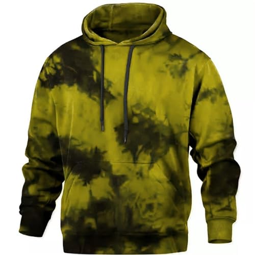 Men Hoodies Pullover Casual Long Sleeve Hooded Sweatshirts Drawstring Fall Hoodies Pullover Tops with Pockets
