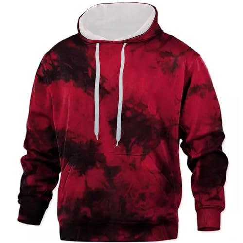 Men Hoodies Pullover Casual Long Sleeve Hooded Sweatshirts Drawstring Fall Hoodies Pullover Tops with Pockets