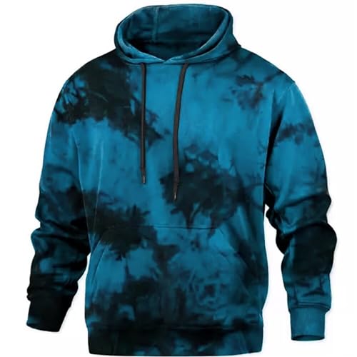 Men Hoodies Pullover Casual Long Sleeve Hooded Sweatshirts Drawstring Fall Hoodies Pullover Tops with Pockets