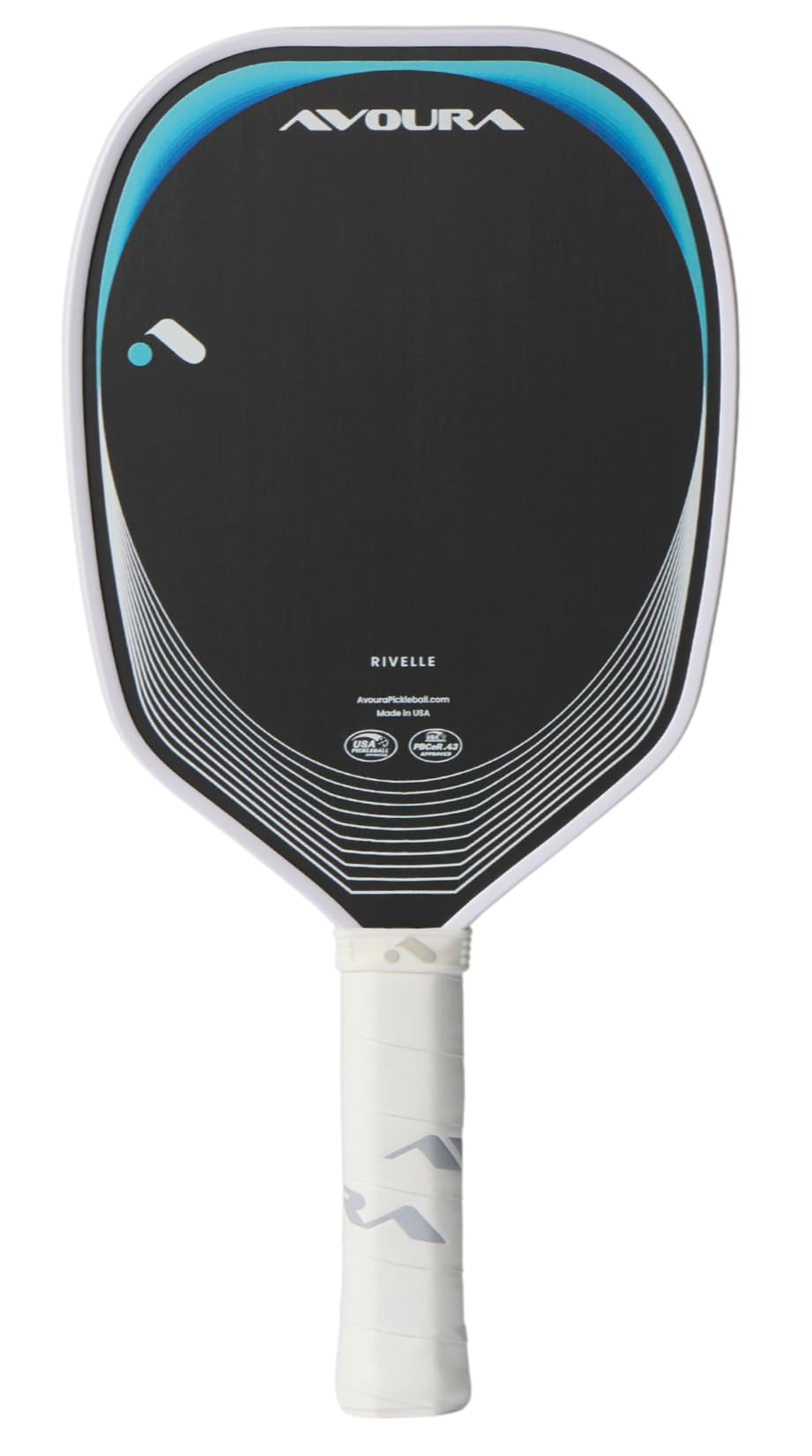 Rivelle Hybrid Pickleball Paddle, Toray t700 Carbon Fiber, Durable American Made Core, All Court Versatility