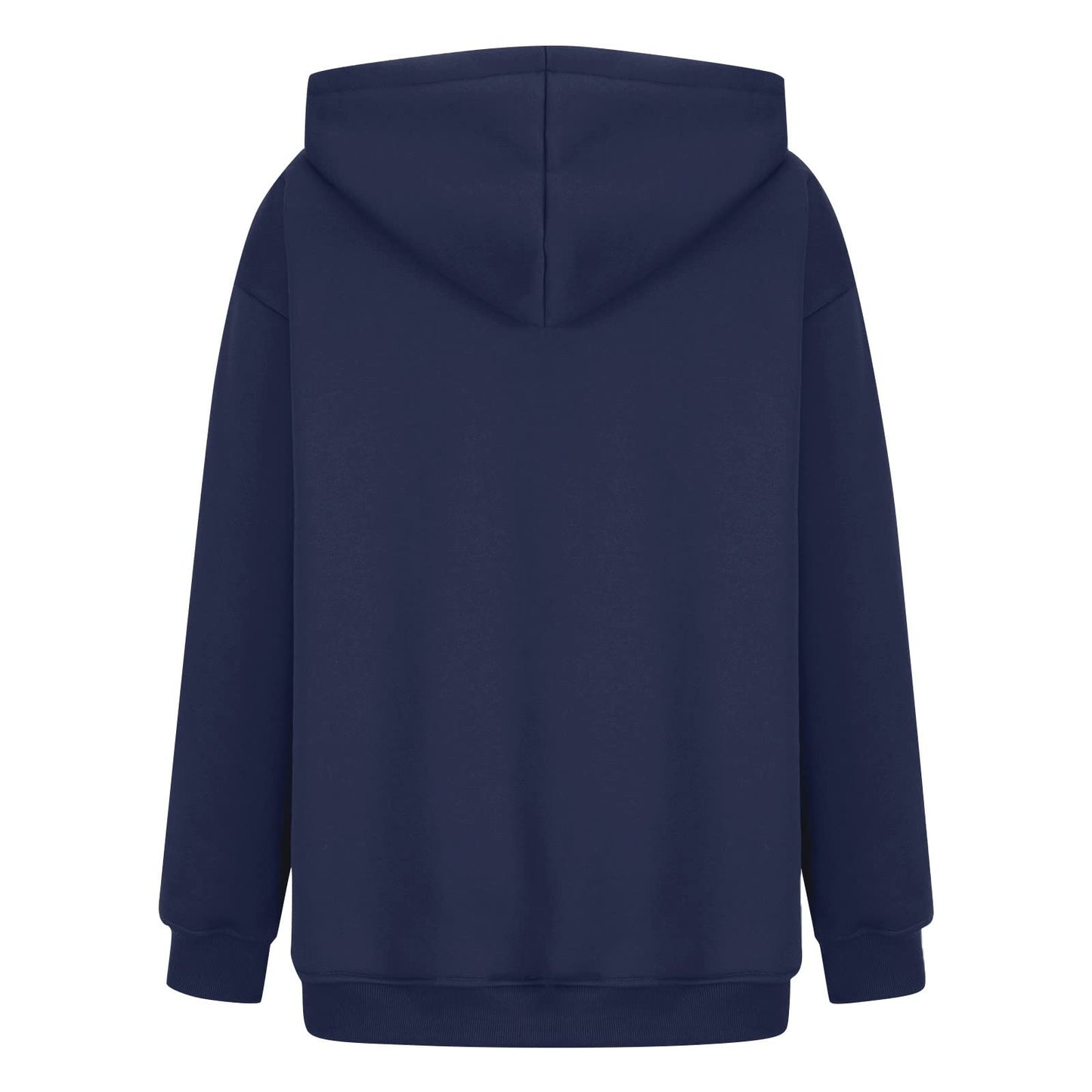 Women's Casual Hoodies Long Sleeve Lightweight Solid Pullover Tops Loose Fall Winter Sweatshirt with Pocket