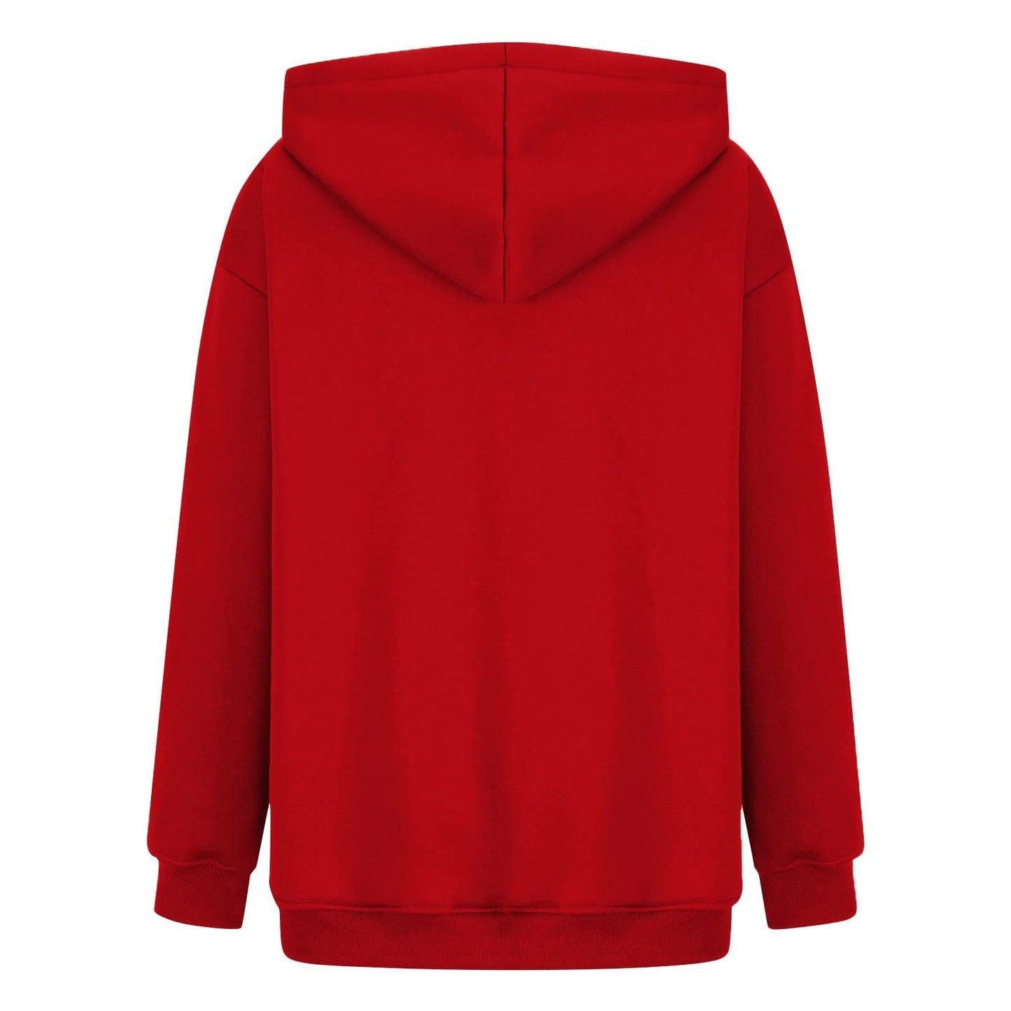 Women's Casual Hoodies Long Sleeve Lightweight Solid Pullover Tops Loose Fall Winter Sweatshirt with Pocket
