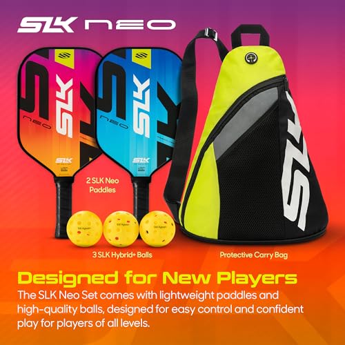Selkirk Sport SLK Pickleball Paddles Set of 2 | Designed in The USA | Choose The SLK Neo Graphite, SLK Neo Fiberglass Pickleball Set or SLK Atlas Pickleball Bundle