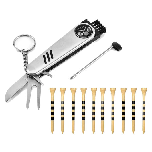 Golf Accessories Kit, Golf Gifts for Men & Women, Golf Essentials Tools, Golf Stuff Gear, Golf Tees, Golf Club Regripping Kit, Divot Repair Tool,Golf Club Brush