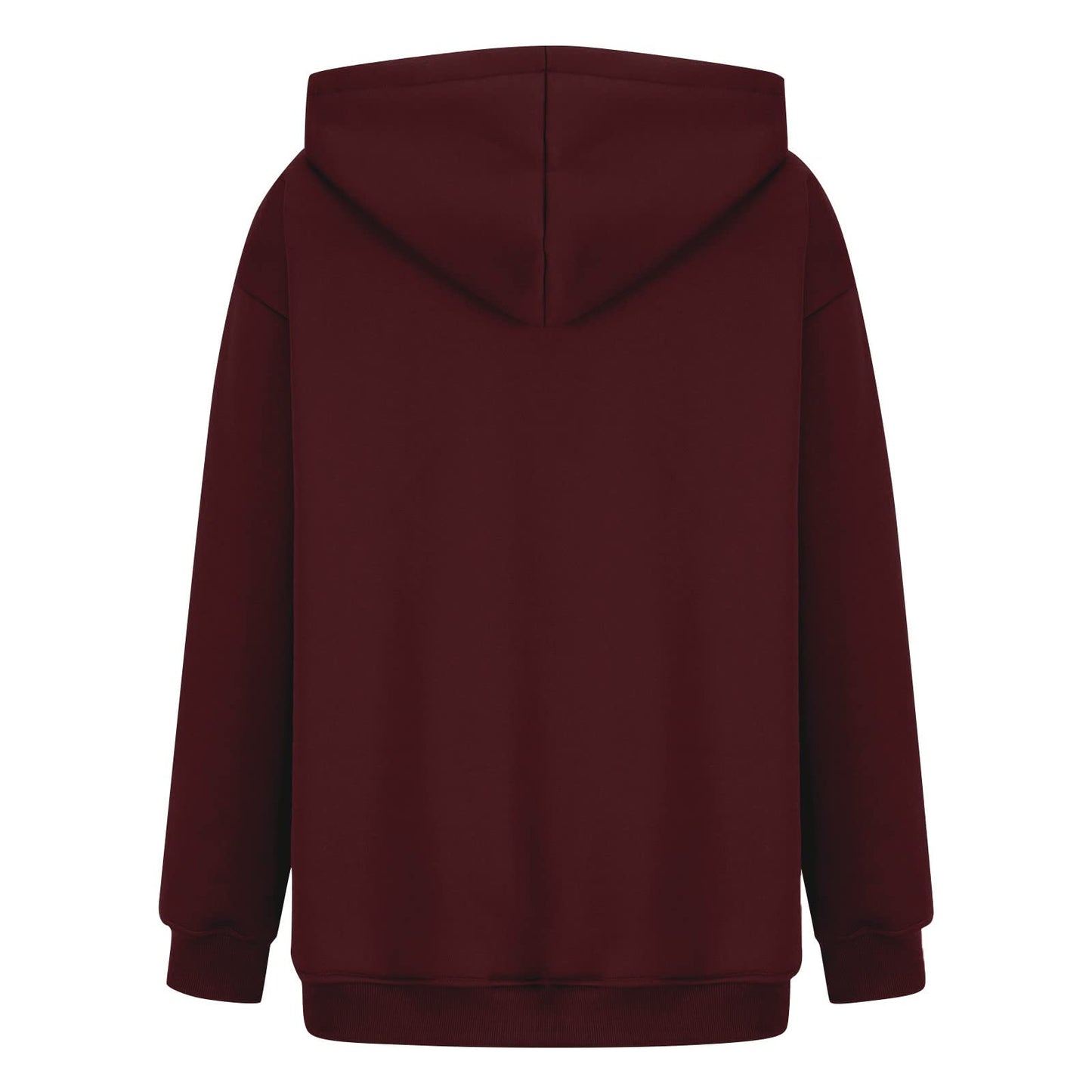 Women's Casual Hoodies Long Sleeve Lightweight Solid Pullover Tops Loose Fall Winter Sweatshirt with Pocket