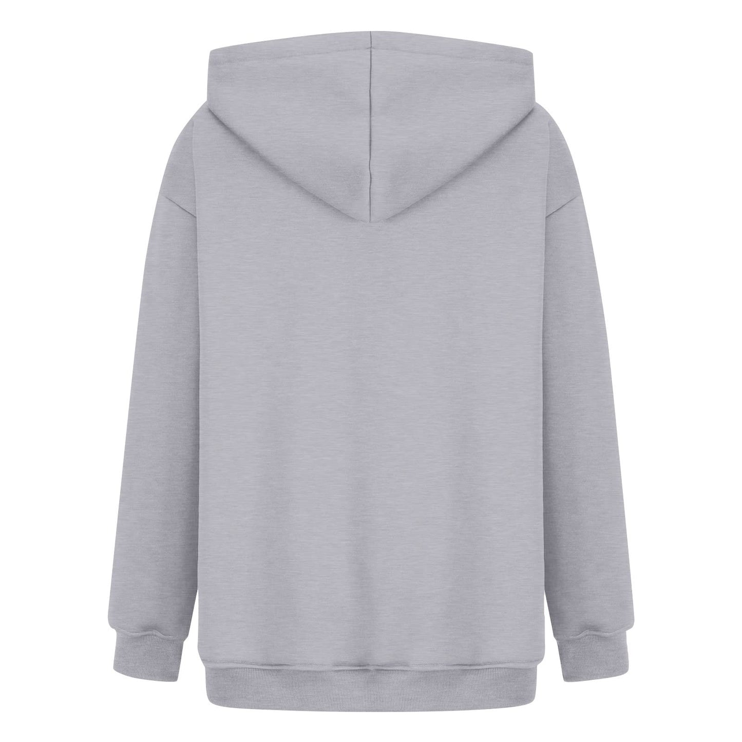 Women's Casual Hoodies Long Sleeve Lightweight Solid Pullover Tops Loose Fall Winter Sweatshirt with Pocket