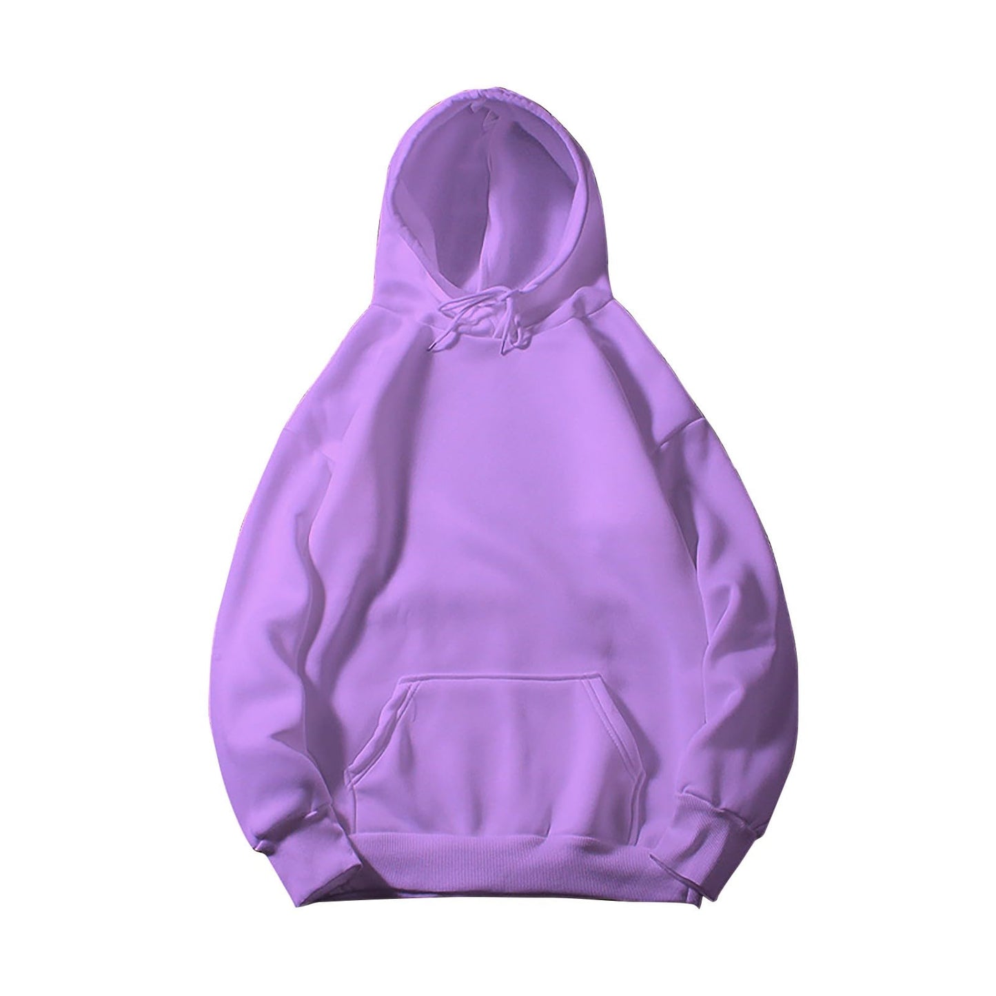 Women's Casual Hoodies Long Sleeve Lightweight Solid Pullover Tops Loose Fall Winter Sweatshirt with Pocket