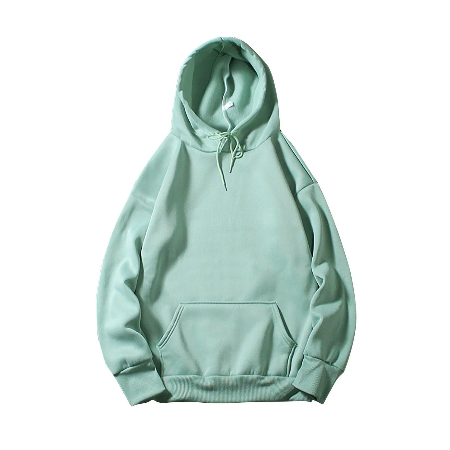 Women's Casual Hoodies Long Sleeve Lightweight Solid Pullover Tops Loose Fall Winter Sweatshirt with Pocket