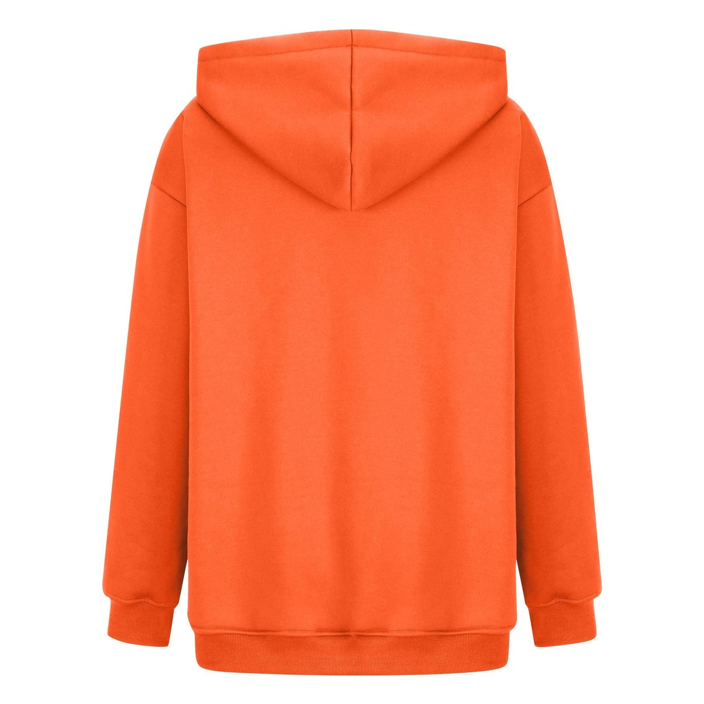 Women's Casual Hoodies Long Sleeve Lightweight Solid Pullover Tops Loose Fall Winter Sweatshirt with Pocket