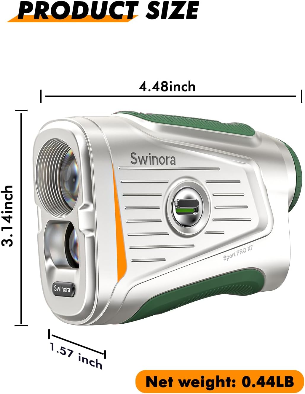 Magnetic Golf Rangefinder with Slope – 7X Magnification, 1300Y Laser Range Finder Golf for All Levels, Fast Flag Lock Vibration, Rechargeable, Waterproof Golf Accessories for Men and Women