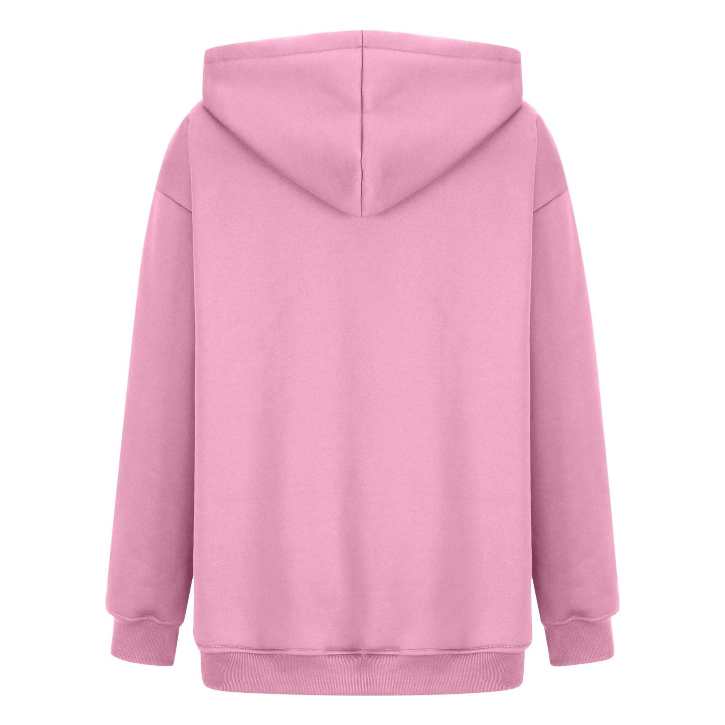 Women's Casual Hoodies Long Sleeve Lightweight Solid Pullover Tops Loose Fall Winter Sweatshirt with Pocket