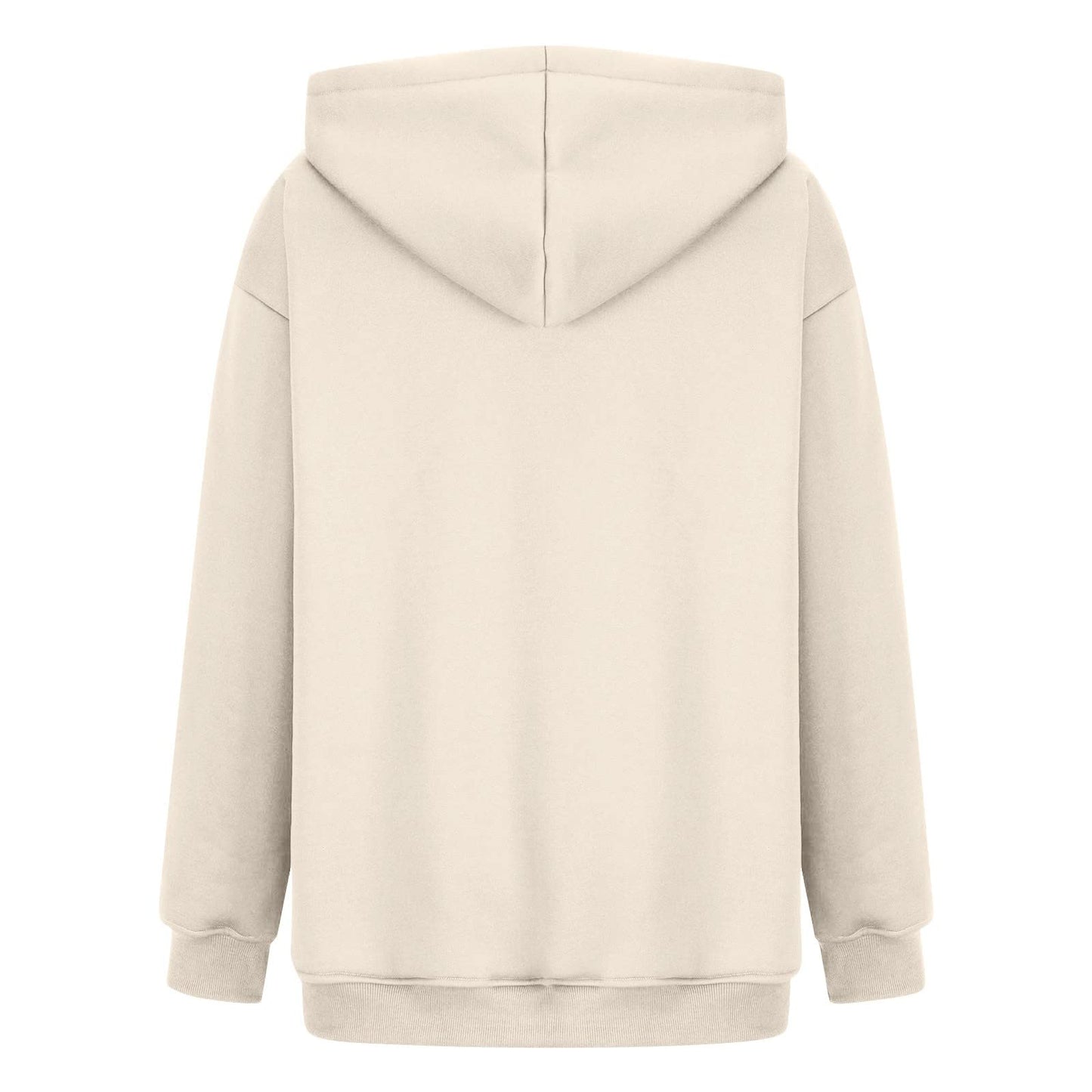 Women's Casual Hoodies Long Sleeve Lightweight Solid Pullover Tops Loose Fall Winter Sweatshirt with Pocket