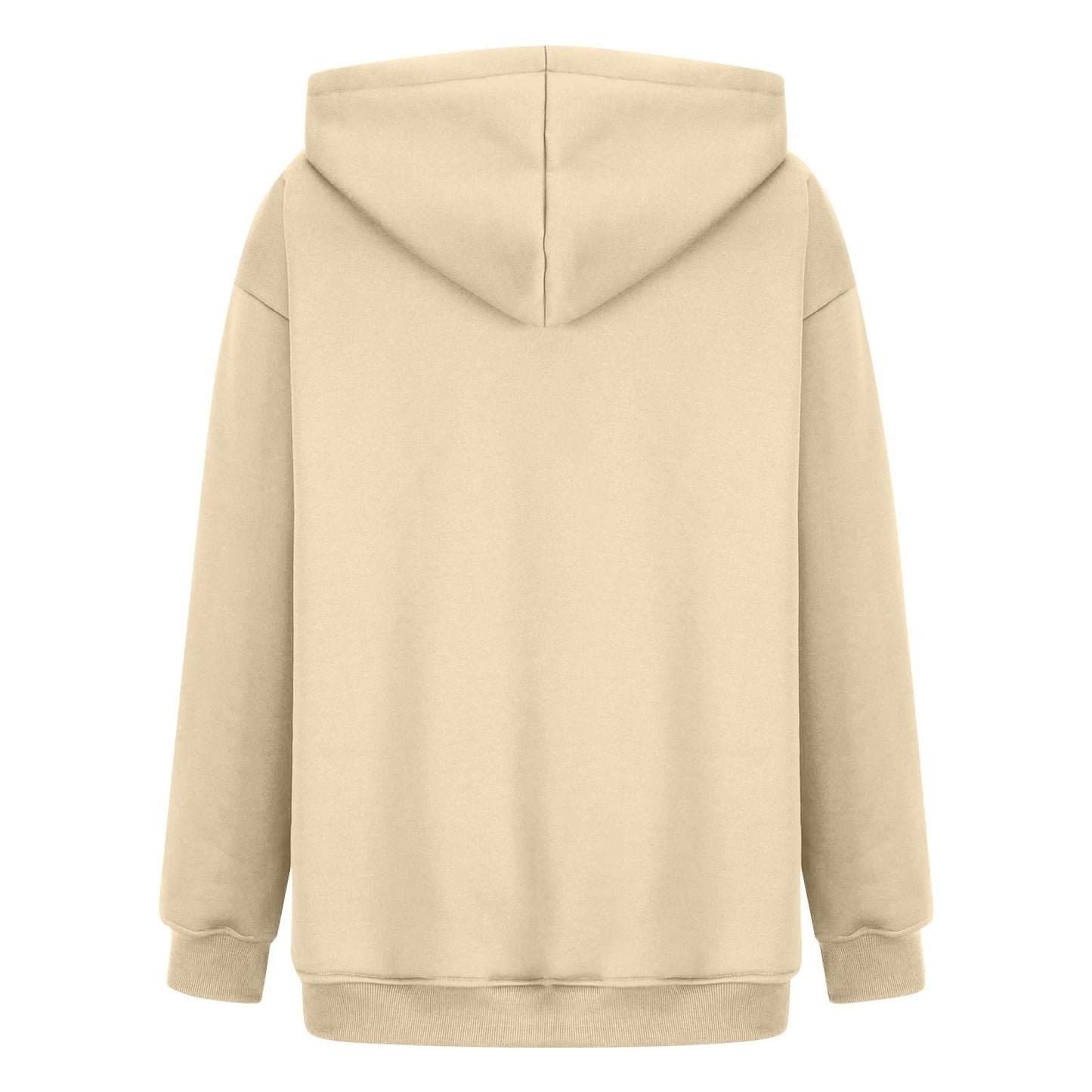 Women's Casual Hoodies Long Sleeve Lightweight Solid Pullover Tops Loose Fall Winter Sweatshirt with Pocket