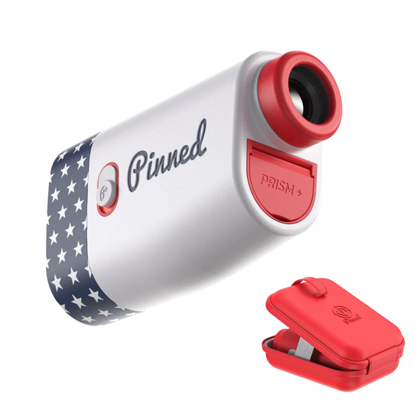 Pinned Prism Slope Golf Rangefinder - Golf Distance Rangefinder with Slope - USB Rechargeable, Pinned Locked Vibration Laser Range Finder - Range Finder Accessories & Gift for Men and Women