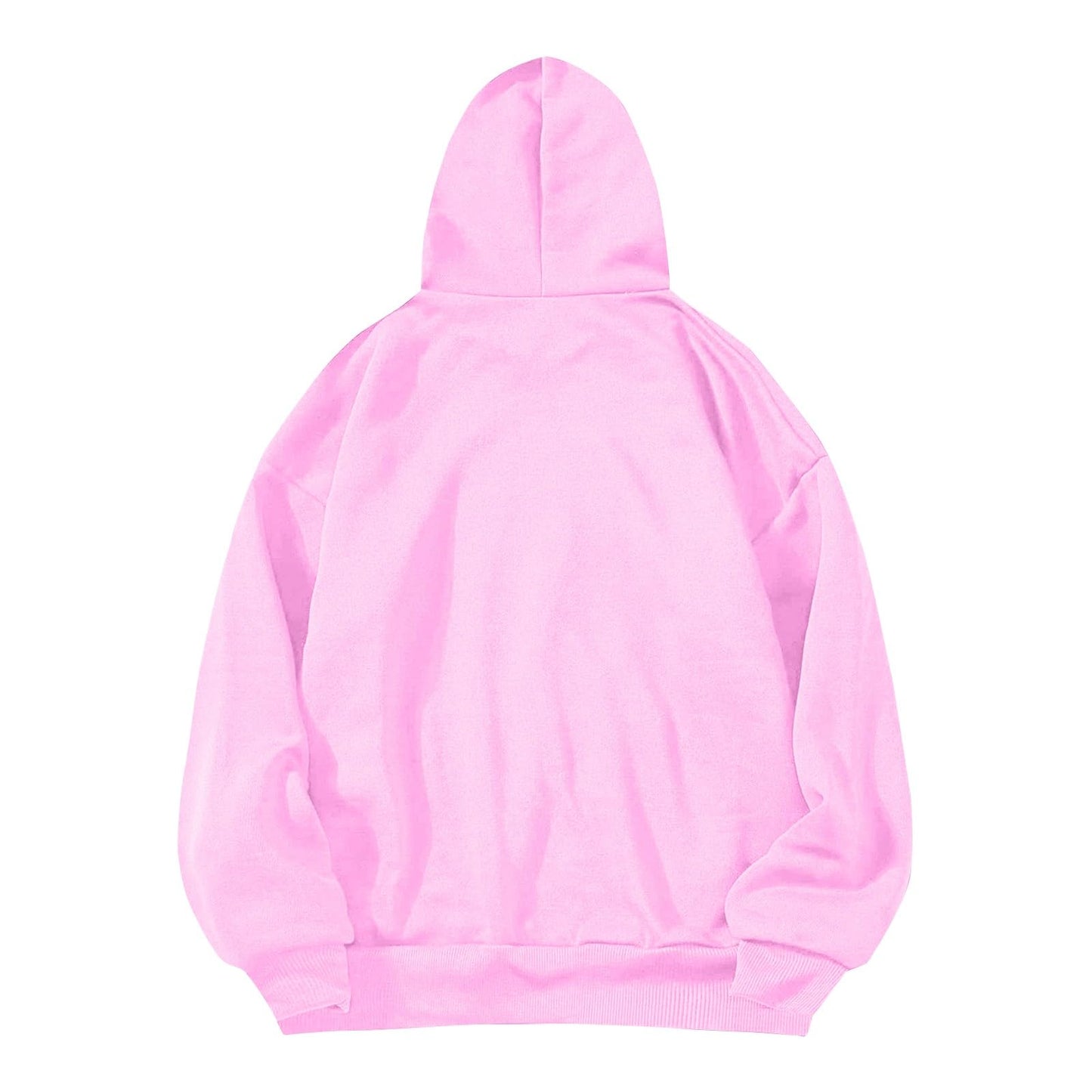 Women's Casual Hoodies Long Sleeve Lightweight Solid Pullover Tops Loose Fall Winter Sweatshirt with Pocket