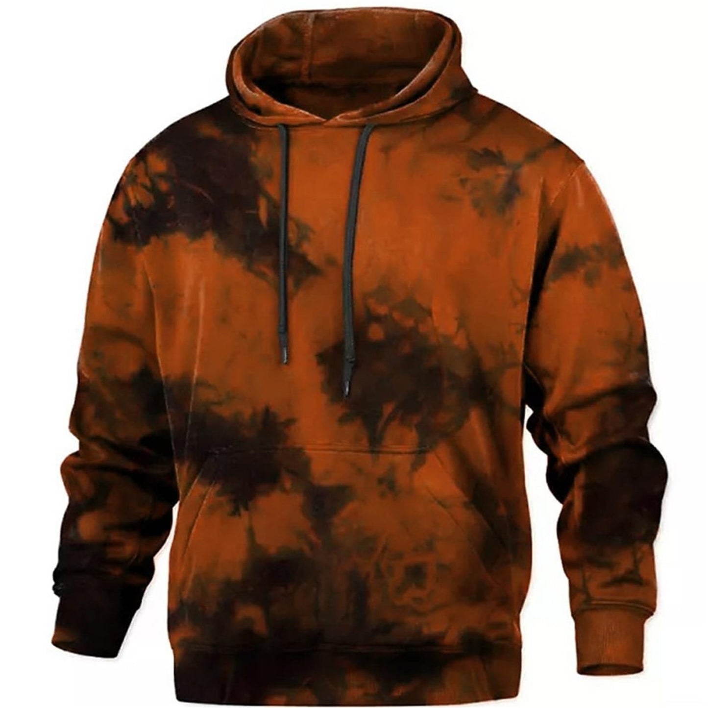 Men Hoodies Pullover Casual Long Sleeve Hooded Sweatshirts Drawstring Fall Hoodies Pullover Tops with Pockets