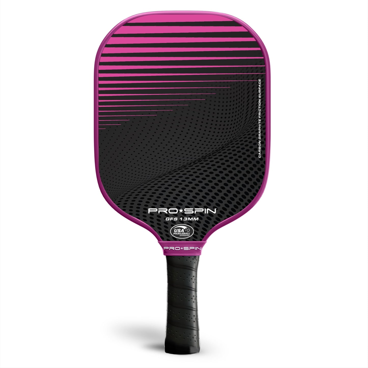 PRO SPIN Pickleball Paddles - USAPA-Approved Graphite Carbon Friction Surface Paddle - Set of 2 has Indoor/Outdoor Balls, Bag for Equipment & Accessories - Pickle Ball Gift for Women, Men, Kids