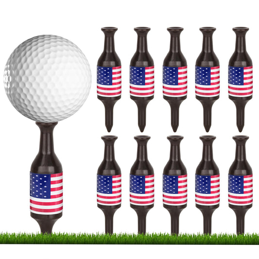 Golf Tees 12 Per Set, Golf Accessories, Beer Bottle Golf Tee Gifts for Men Women, Father, Golfers, 3.54" Tall, Plastic