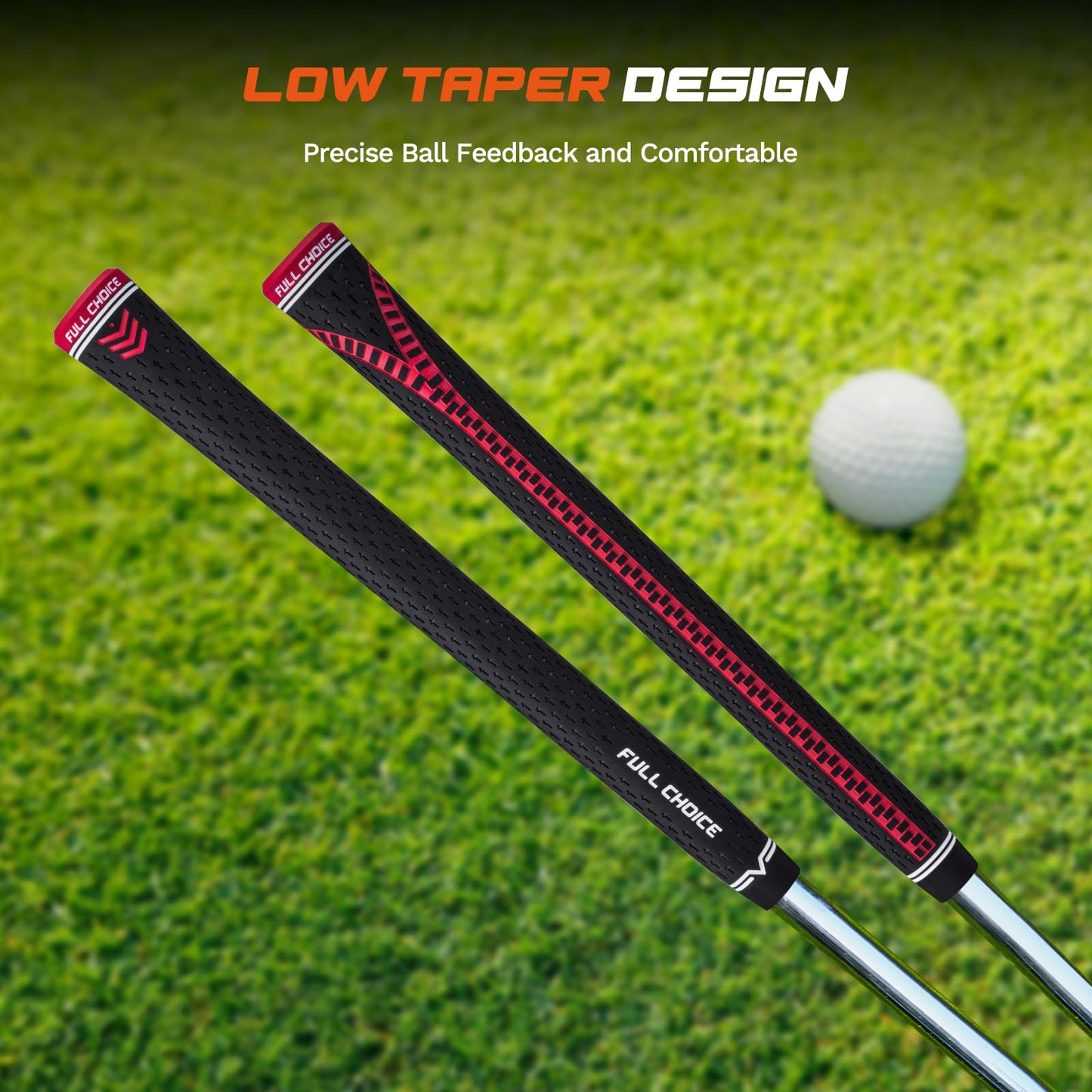Rubber Golf Grips 13 Pack, Concise Fashion Design, Non-slip, Choose from 13 Grips Set or 13 Grips with Regripping Kit, Standard/Mid/Jumbo Size, 5 Colors Available, RG02 Golf Club Grips